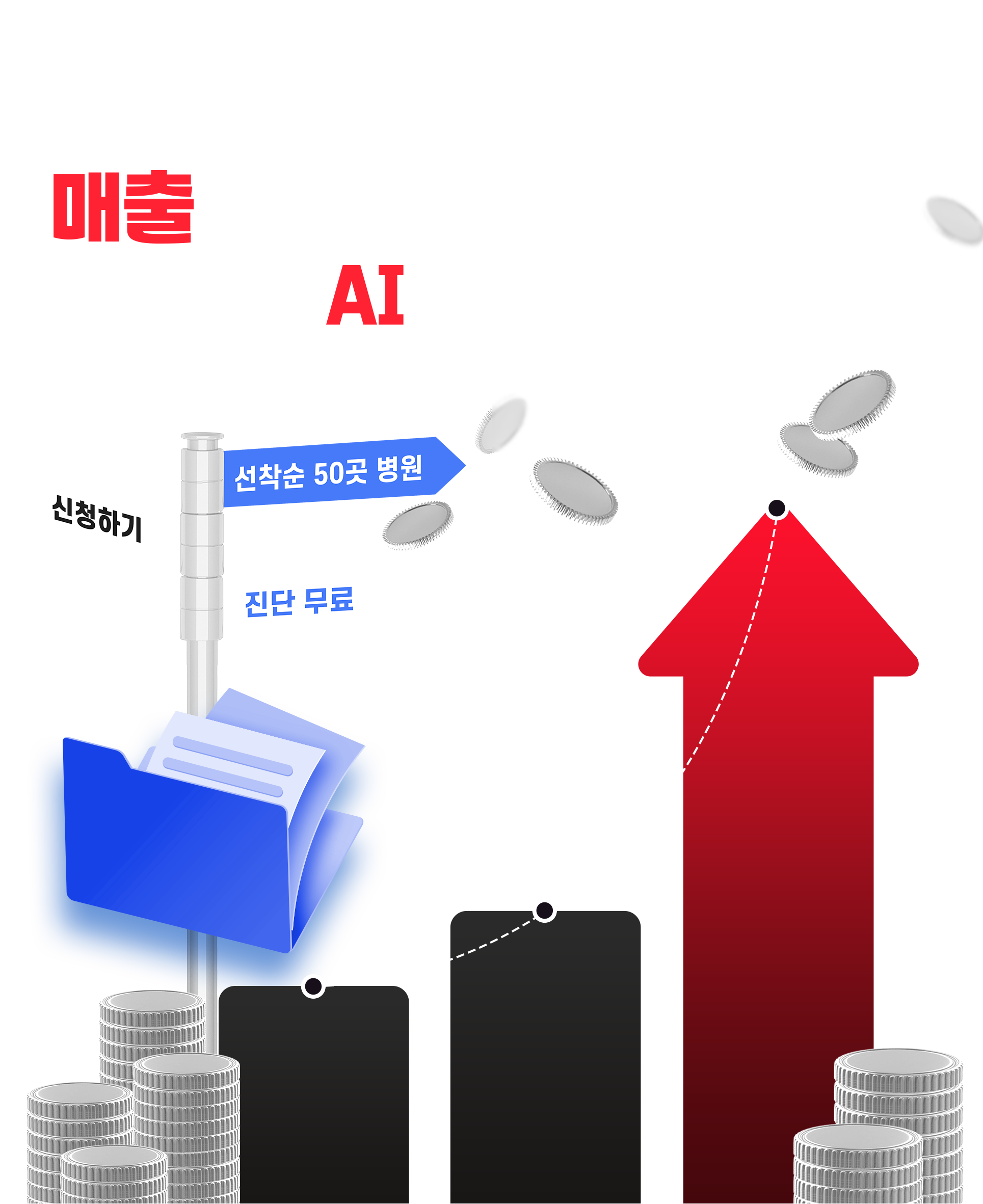 매출이 오르는 흐름을 병원 맞춤 AI로 설계해드립니다